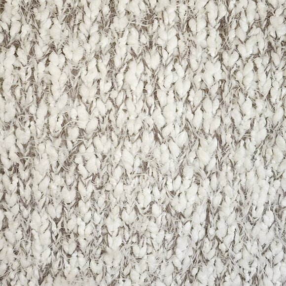 BUFFALO DAVID BITTON Women's Sweater Fuzzy Soft White Gray Pullover Size M - Picture 4 of 7